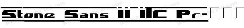 Stone Sans II ITC Pr字体转换